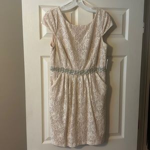 NWT City Triangles rhinestone embellished formal dress from David’s Bridal